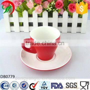 Chaozhou Wholesale Ceramic New Cup Manufacturer, Porcelain Coffee Tea Cup Saucer Set photo-2