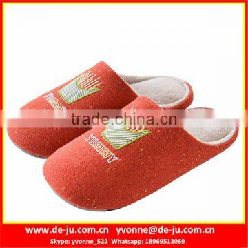 Shinny Orange Ladies Slipper Winter Shoes