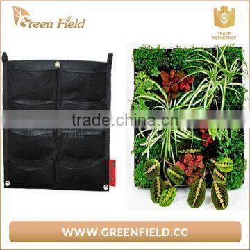 Flora Felt Living Wall Planter Vertical Garden 8 Pockets Felt Flower Hanging Garden Planters
