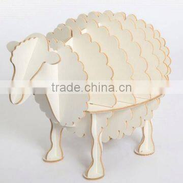 Art Deco Furniture Lovely Sheep Wood Shelf New Bookshelf Modern Design photo-2