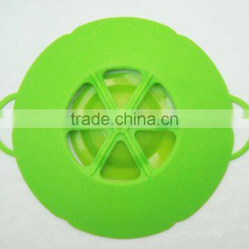 Red Large Size Pan Pot Silicone Lid Boil Over Preventer Spill Stopper photo-5