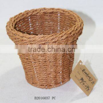 Round Paper Rope Basket,Handmade-cheerful Basket