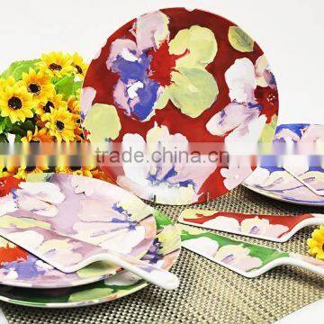 5pcs Cake Plate, Plate Set, Porcelain Plate
