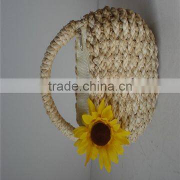 Gifts & Decor Handle Woven Corn Husk Baske photo-2