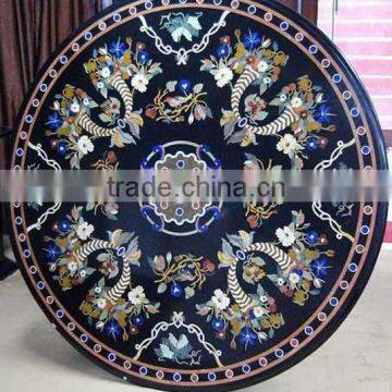 Micro Mosaic Marble Inlaid Table Top, Marble Inlaid Table Top