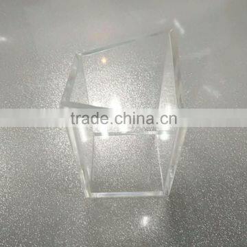 High Quality Custom Square Gift Clear Acrylic Pencil Pen Holder photo-3