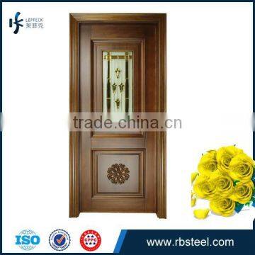 wholesale 2015 glass insert wood framed glass door interior apartment door