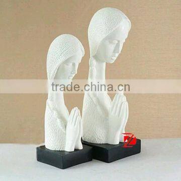 Resin Girl Bust Statue photo-3