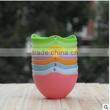 Home Garden Plastic Flower Pot Hanging Planter With Iron Chain photo-2