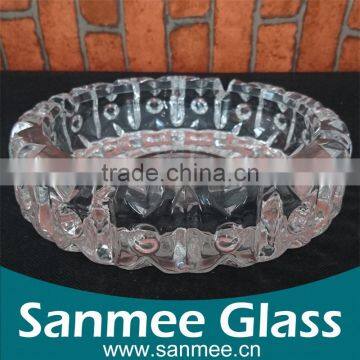 Crystal New Design Large Glass Cigar Ashtray for Restaurant&Hotel