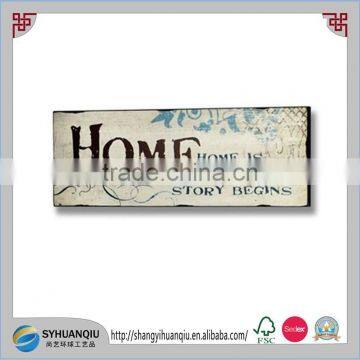 Home Wall Plaque Wooden Message Sign Picture Art Home Interior decor Gift