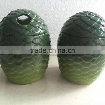 xmlister ceramic dragon egg jar