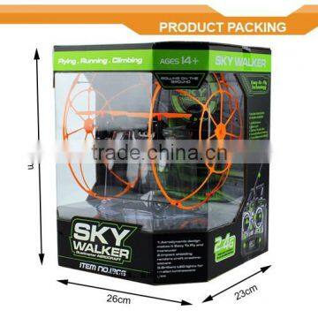 2015 Hot Toy SKY WALKER Hsj UFO Climbing Wall 2.4G 4CH RC Quadcopter Skywalker photo-6