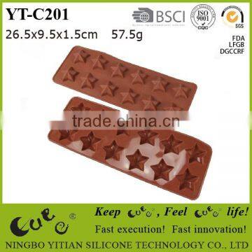 silicone chocolate mould with star shape