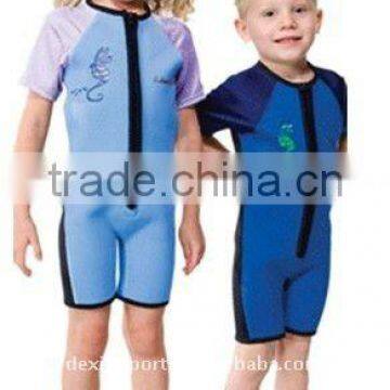 2mm neoprene child's shorty swim suit