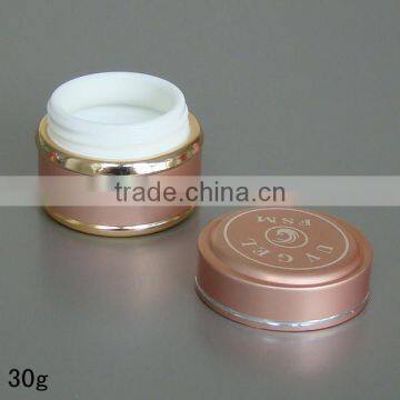 Green Gold Silver Pink Black Aluminium Cream Jars for Cosmetic Mini Small 5g 10g 15g Aluminum Lid Glass Jar photo-6