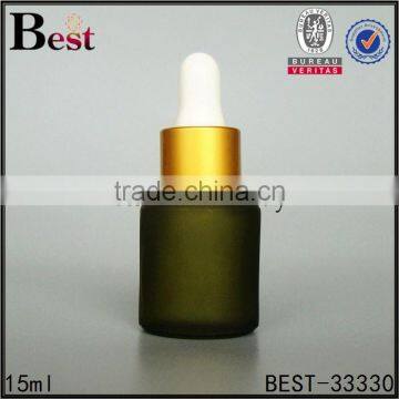 15ml China Cosmetic Essence Perfume Glass Bottle Factories Big Rubber Black Plastic Dropper Bottle Glass Wholesale photo-3
