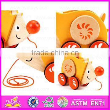 2016 New Design Kids Wooden Animal Car Toy,cute Baby Wooden Animal Car Toy,most Fashion Wooden Animal Car Toy W05B091 photo-3
