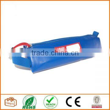 Tarpaulin Name Tag Small Pencil Case Pouch (Blue) photo-2