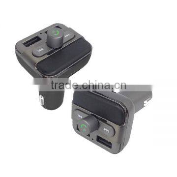 Wireless Bluetooth Handsfree Car Kit With FM Transmitter 3.4A Car Charger photo-2