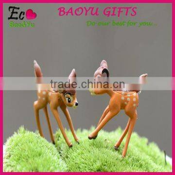 Mini CUTE fashional Resin decoration, Mini Bambi micro landscape more meat landscape gardening DIY furnishing articles