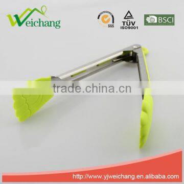 WCJ629 Premium Comfort Stainless Steel Locking Oblong Food Tong With Silicone Heads, Good Grip photo-3
