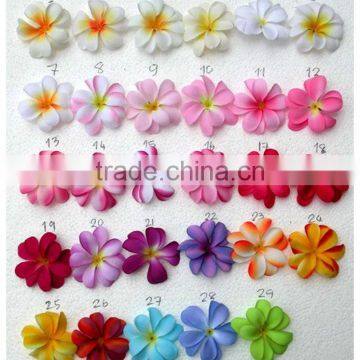 Flower head plumeria fabric 8 cm (3 inch) chart 2