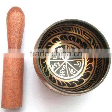High Quality Goodluck Symbol Buddhist Meditation Healing Tibetan Singing Bowl photo-2