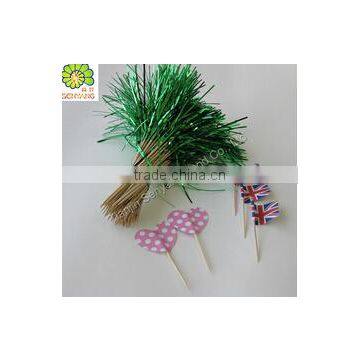 china manufacting cocktail umbrella decor wooden toothpick