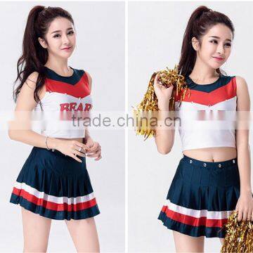 Short Sleeve Top and Skirt Girls Cosplay Sport Wear for Cheerleader BB0024 photo-3
