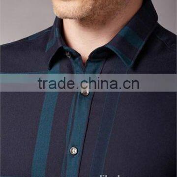 Egyptian Cotton Plaid Men Shirt SHL101 photo-5