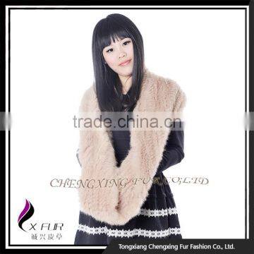 CX-S-123C Winter Women Rabbit Fur Scarves / Women Rabbit Fur Scarf