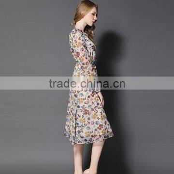 Maxnegio Girls Floral Long One Price Chiffon Summer Maxi Dresses photo-3