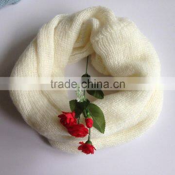 Black Color Fashion Winter Knitted Factory Produce Fashion Cheap Circle Scarf photo-4