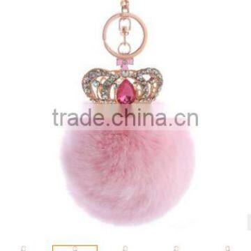 2017 Imitation Rabbit Fox Fur Ball Bag Charms Accessories Heart Fur Ball Pom Pom Keychain Faux Fur Ball Keychain Gifts photo-5