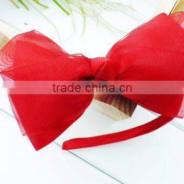 Chiffon Princess Headband Baby Headdress With Bow-knot for Baby Girls