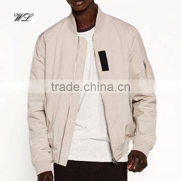 Wholesale men's pilot's coat custom running leather bomber jacket