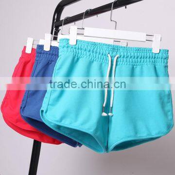 Trade Assurance Custom Breathable Cotton/polyester Plain Womens Gym Shorts photo-3
