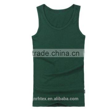 Custom no Design Plain 100% Cotton Tank Top photo-3