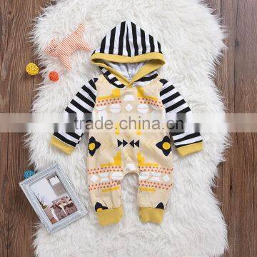 S60689B 2017 Spring leotard infant child cute clothes cotton climb hat