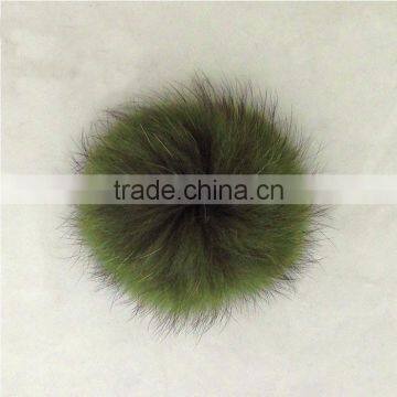 Myfur Real Raccoon Fur Ball for Beanie Hat Big Size Puff Fur Pompom photo-5