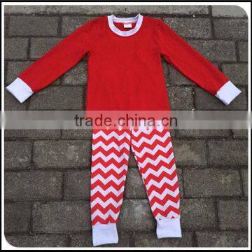 Holiday Fall Winter Unisex Toddler Baby Kids Pajamas Set Girl Sleeping Clothing Set Baby Chevron Pajamas Outfits photo-5