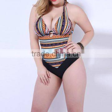 Nylon Plus Size One-piece Swimsuit