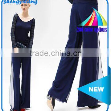Summer New design Women chiffon trousers, Ol office formal shirt trousers for girls.