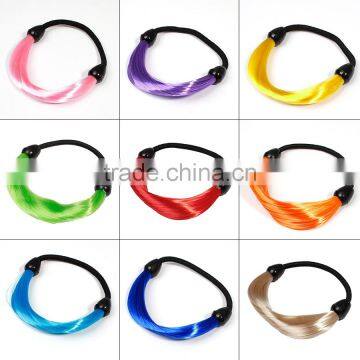 Chemical Fiber Ties Round Green Hair Elastics Ponytail Holders