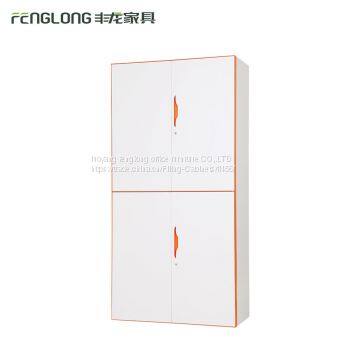 Factory price wholesale bedroom furniture wardrobe cabinet 2 tier 4 swing door filing cabinet