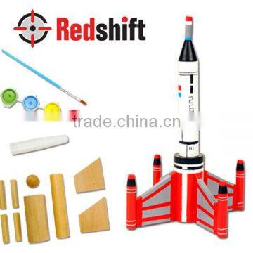 Arts & Crafts kit wooden toys Color your Tall Wooden Rocket