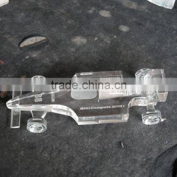 Noble Customized Made Crystal Glass Car Model For Souvenir Gift
