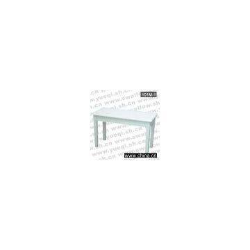 101M-1      White polished finish Wooden Bench