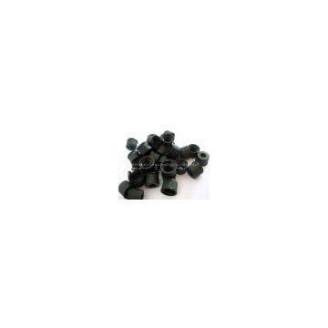 polypropylene caps black white 8mm